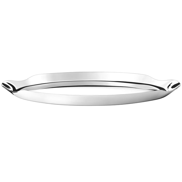 Mirror Polished Stainless Steel Tray by Georg Jenson