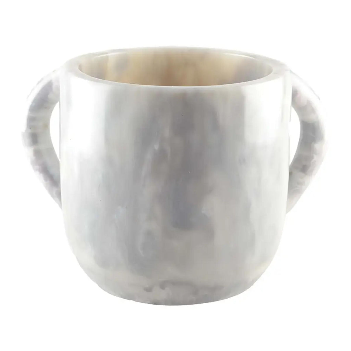White Resin Netilat Yadayim/ Washing Cup by Aulicia