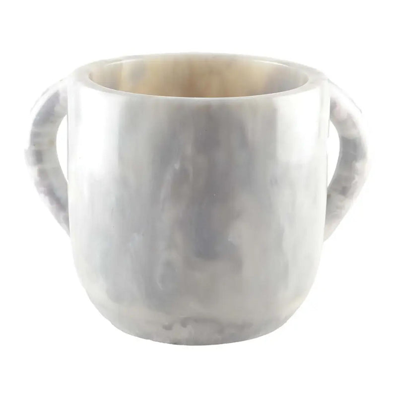 White Resin Netilat Yadayim/ Washing Cup by Aulicia