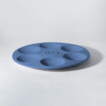 Fine Concrete Seder Plate in Blue by Logifaces