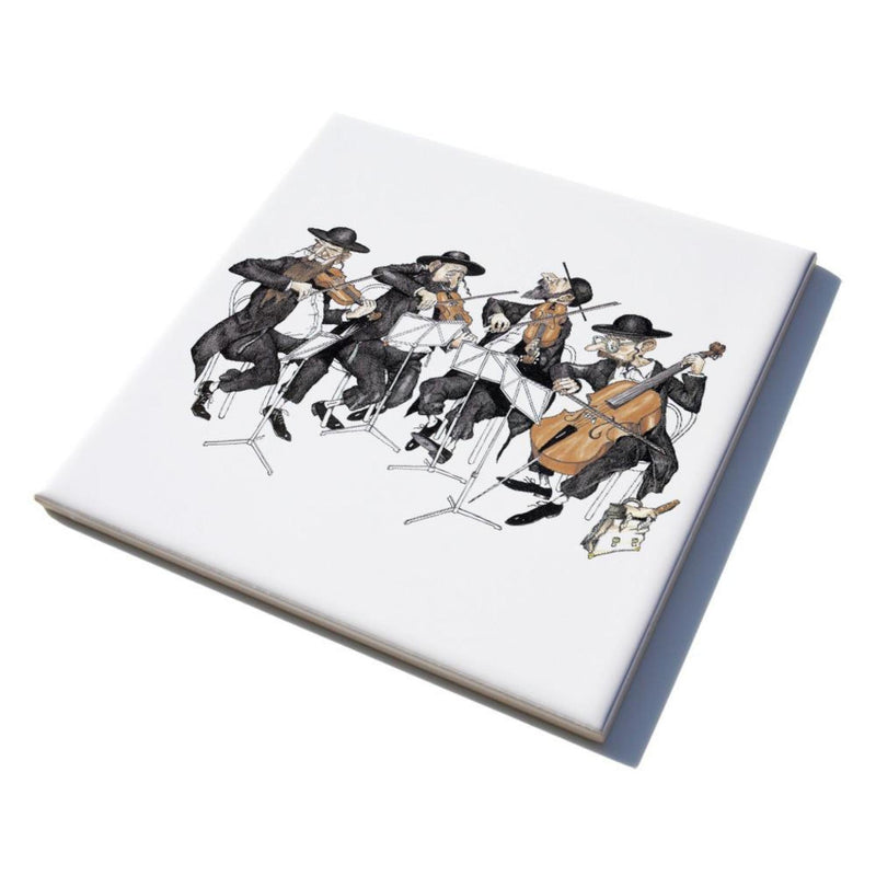 String Quartet Ceramic Trivet/Picture by Martin Holt for the Israel Museum