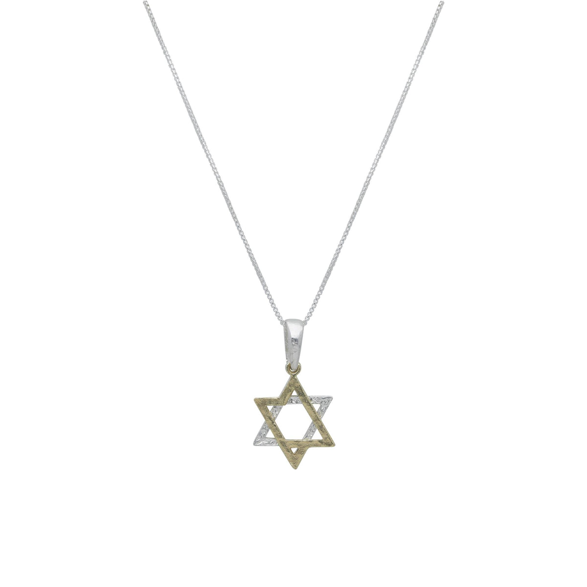 Two-Tone Star of David Necklace By the Israel Museum