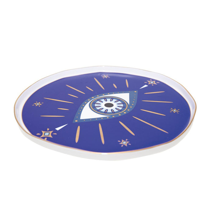 Blue Eye Porcelain Platter 30.5cm by Aulicia