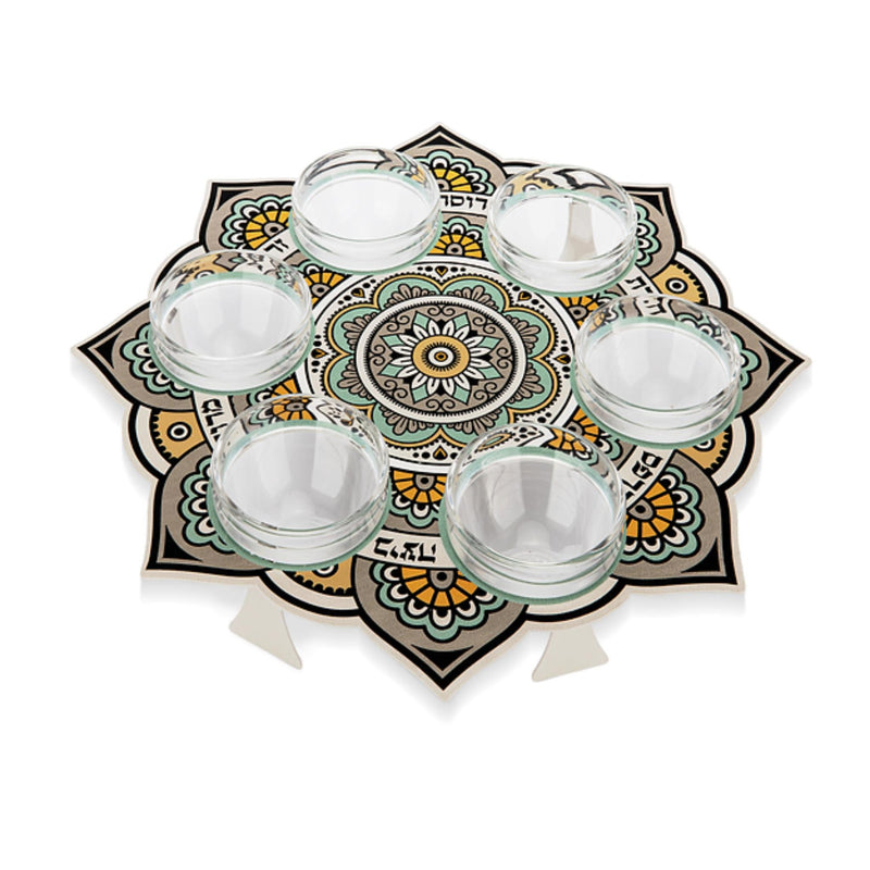 Mandala Vintage Seder Plate by Dorit