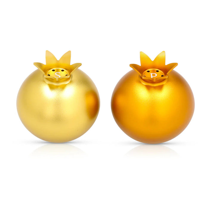 Pomegranate Salt & Pepper Shakers in Fresh Gold by Akilov