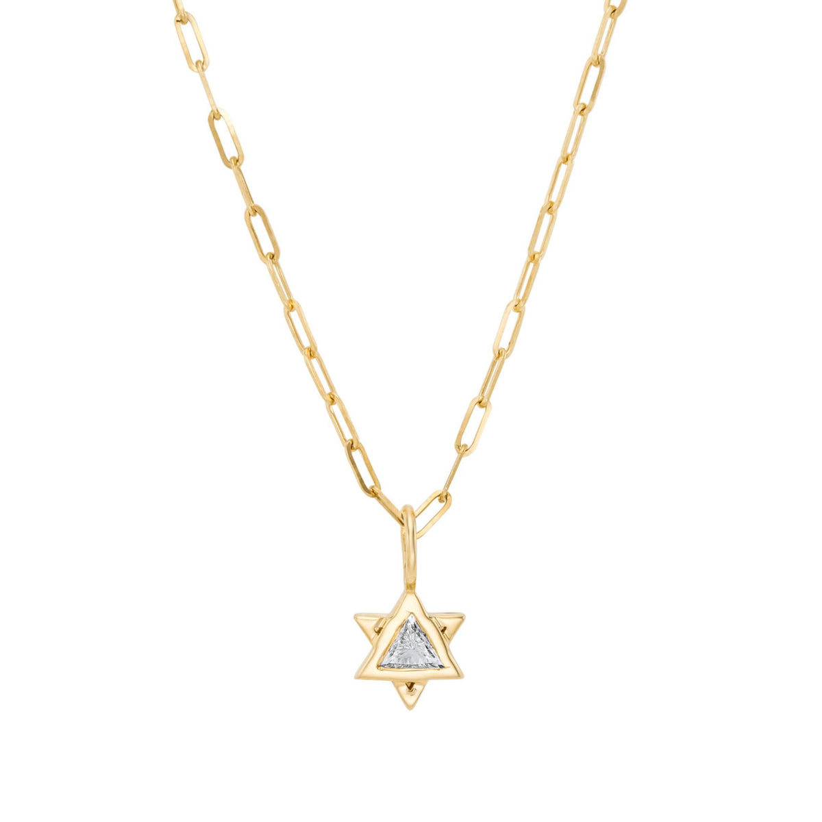 Diamond Star of David Pendant Necklace by Tom Foolery London
