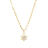 Diamond Star of David Pendant Necklace by Tom Foolery London