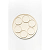 Ceramic Porcelain Seder Plate with dishes in White with Patterns by Maiyan