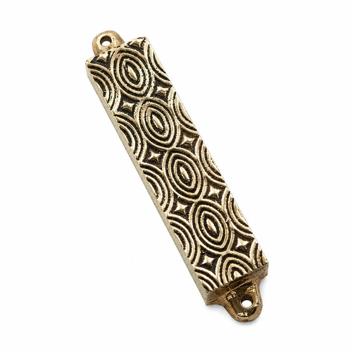 Mezuzah Art Deco No.3 Brass Mezuzah by Mi Polin