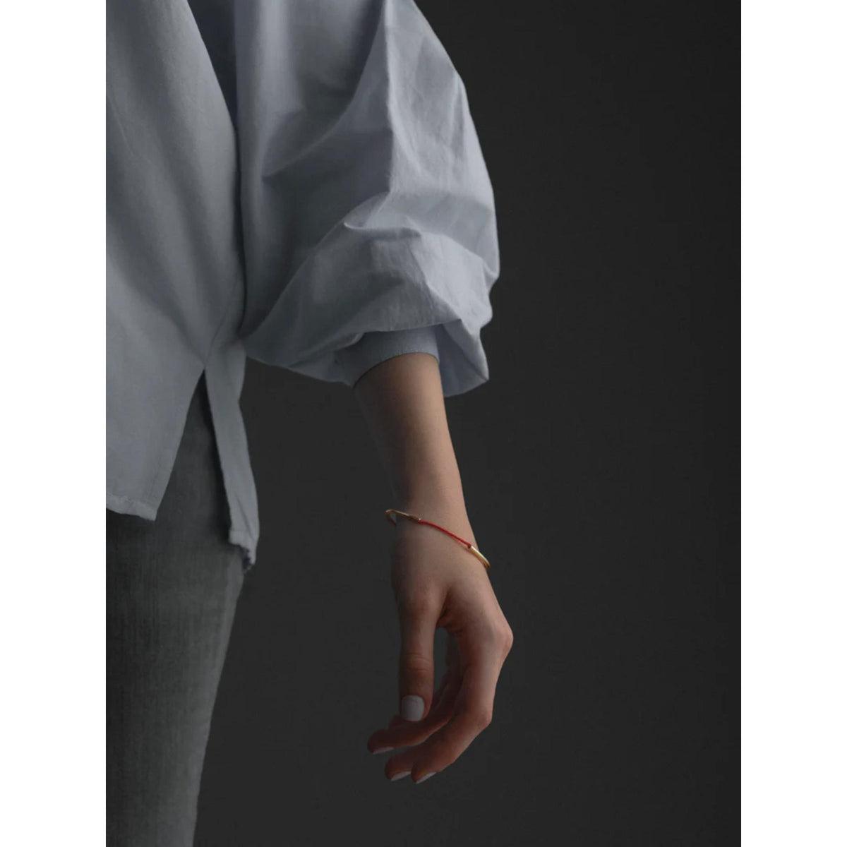 Tiferet Bangle - Gold Edition – Kabbalah red thread by Oriya