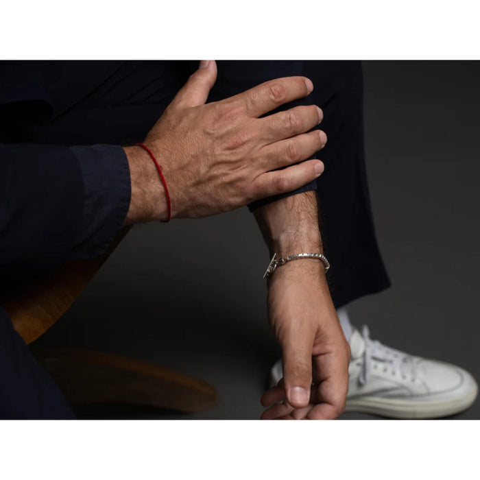 Men's Shema Bracelet in recycled Sterling 925 Silver by Oriya