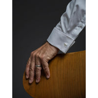 Chai Cufflinks in recycled Sterling 925 Silver by Oriya