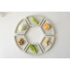 Modular Seder Plate in White Granite by Graciela