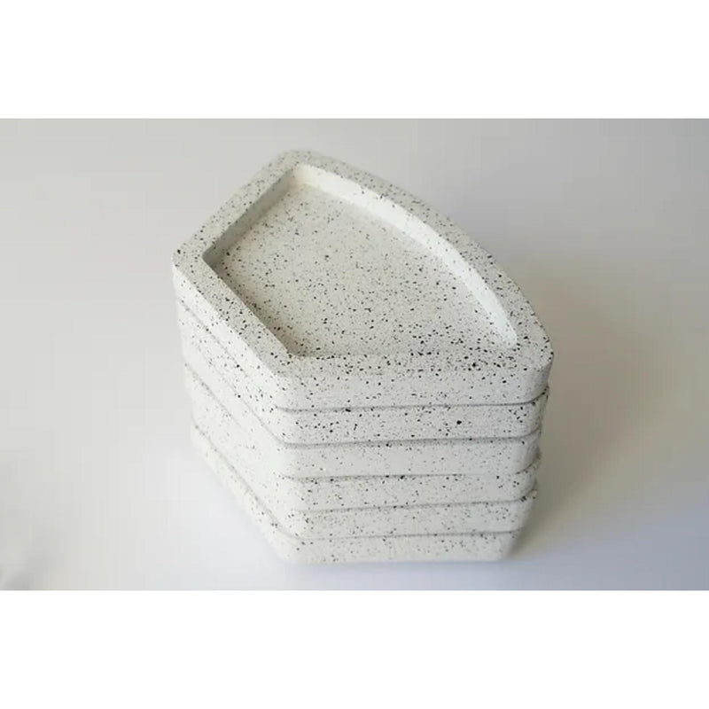 Modular Seder Plate in White Granite by Graciela