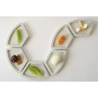 Modular Seder Plate in White Granite by Graciela