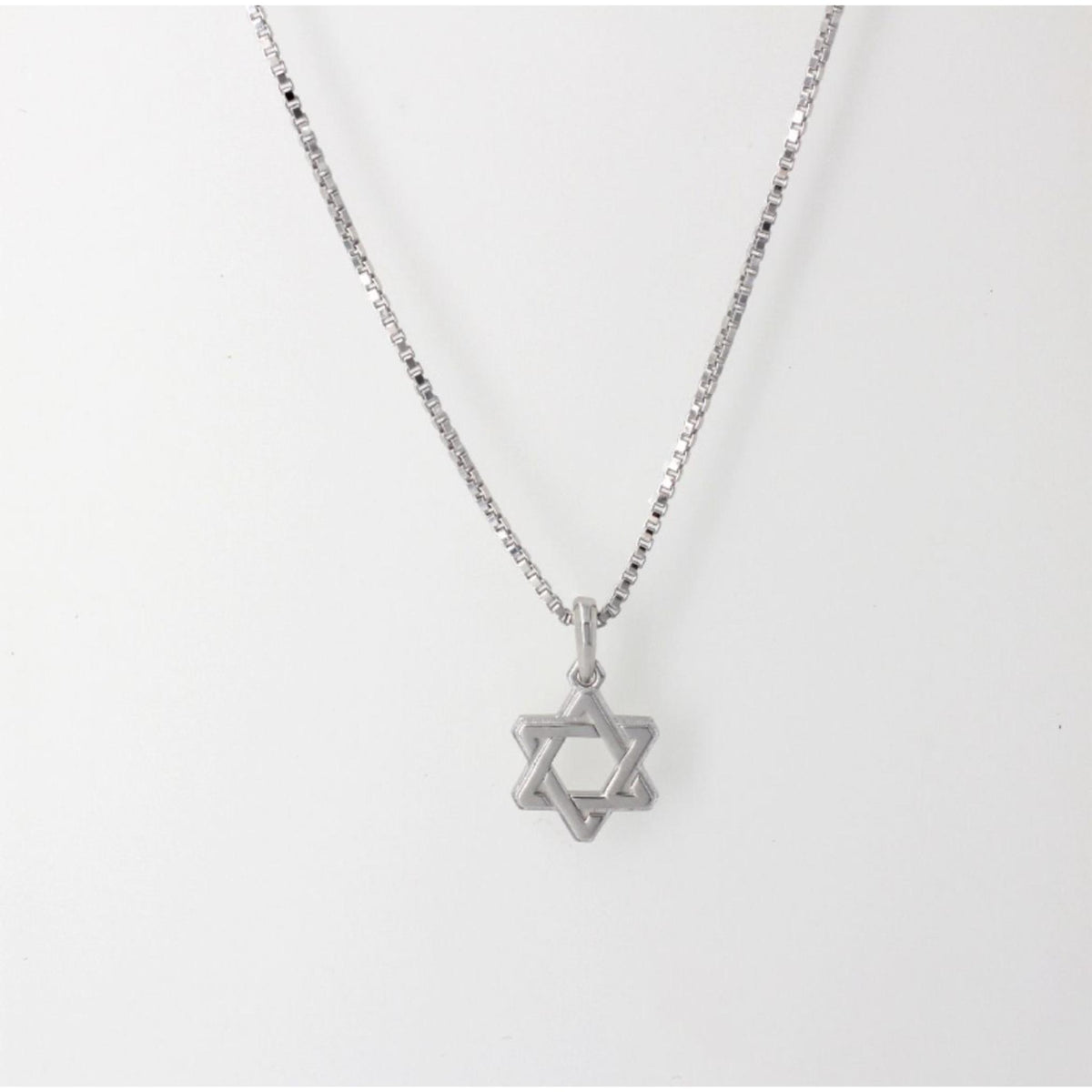 Men's Star of David Pendant on Box Chain by Penny Levi