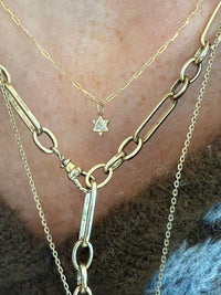 Diamond Star of David Pendant Necklace by Tom Foolery London