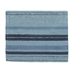 Silk/Cotton Hand Woven Light Blues Medium Tallit with Atara with Hebrew Blessing and Matching Bag/Kippah by Yair Emanuel