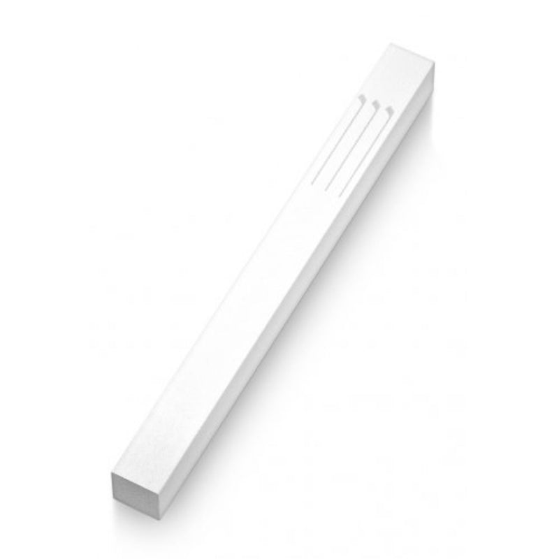 Musical Shin Mezuzah in White by Adi Sidler