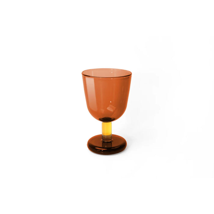 Butter Cup Glass Kiddush Cup in Amber/Yellow by Tchotchke