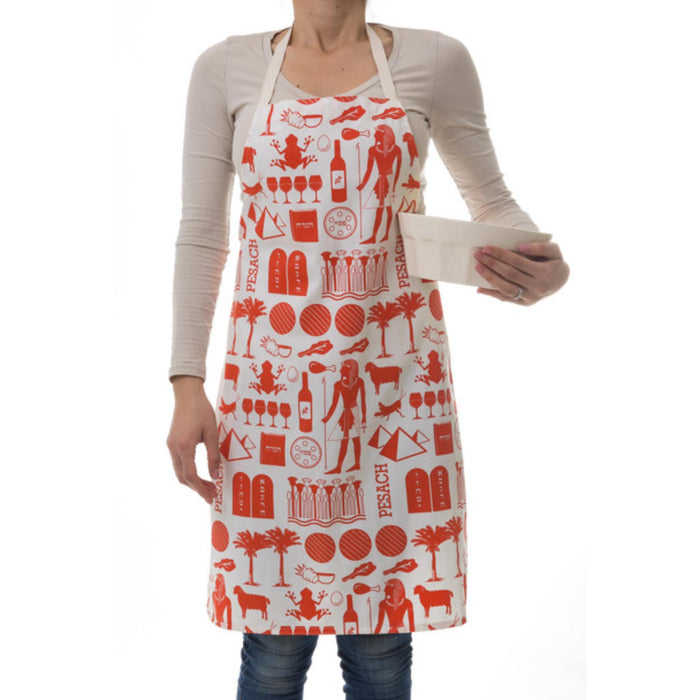 Passover Cotton Apron by Barbara Shaw