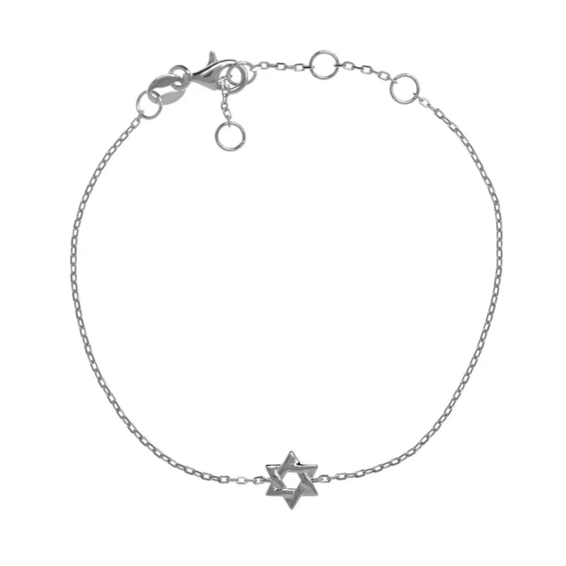 Tiny Star of David Bracelet in Silver by Penny Levi