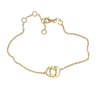 Never Forget/ Am Yisrael Chai Links Braclet in Gold by Penny Levi