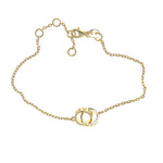 Never Forget/ Am Yisrael Chai Links Braclet in Gold by Penny Levi