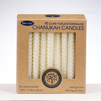 Eco-friendly, Honeycomb Beeswax Natural Chanukah Candles, Set of 45
