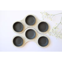 'Better Together' Granite Seder Plate Black/White by Graciela