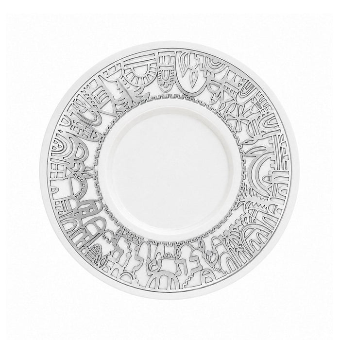 Jerusalem White and Silver Cut-Outs by Yair Emanuel