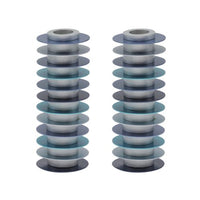 Blue Discs Tall Candlesticks by Yair Emanuel