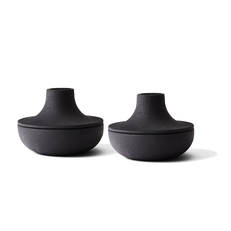 Cast Iron Candle Holders by Josh Owen
