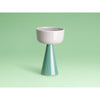 Ceramic Cone Kiddush Cup in Putty/Sea by Tchotchke
