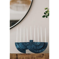 Blue Marble Chanukiah by Or'el Design