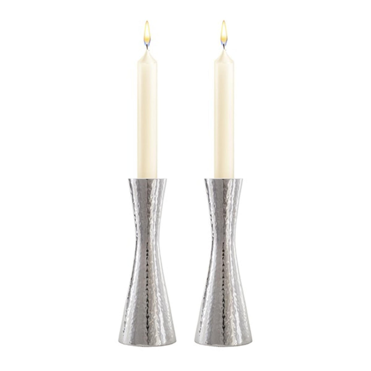 Hammered Small Candlesticks by Yair Emanuel