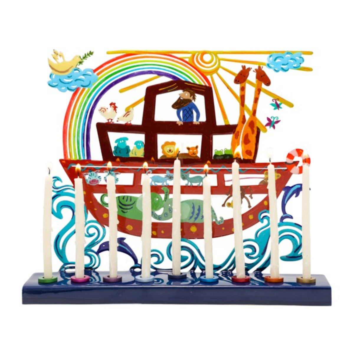 Noahs Ark Chanukiah by Yair Emanuel