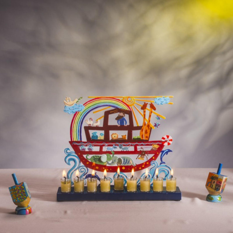 Noahs Ark Chanukiah by Yair Emanuel