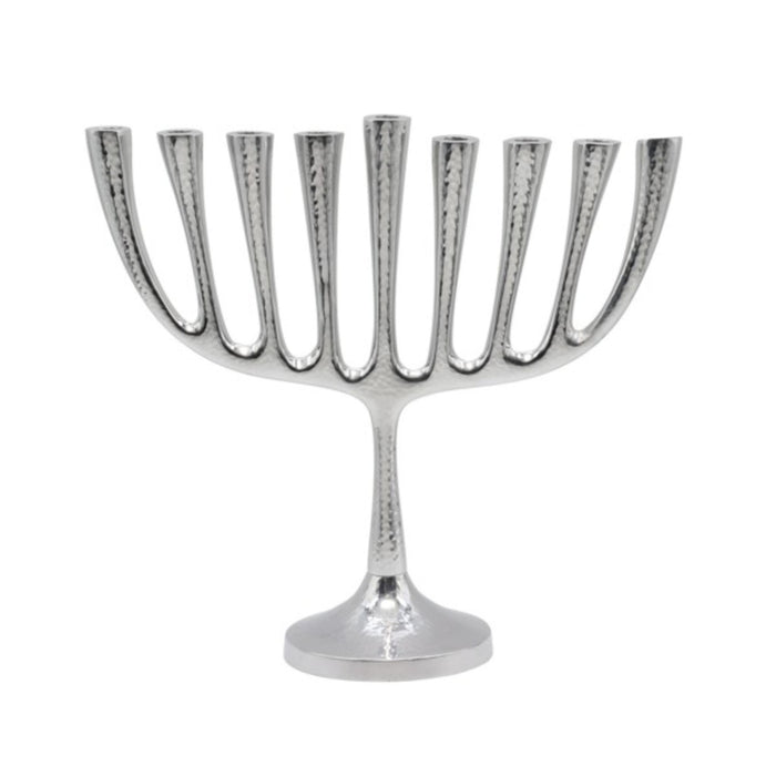 Classic Large Hammered Branch Chanukiah Menorah by Yair Emanuel