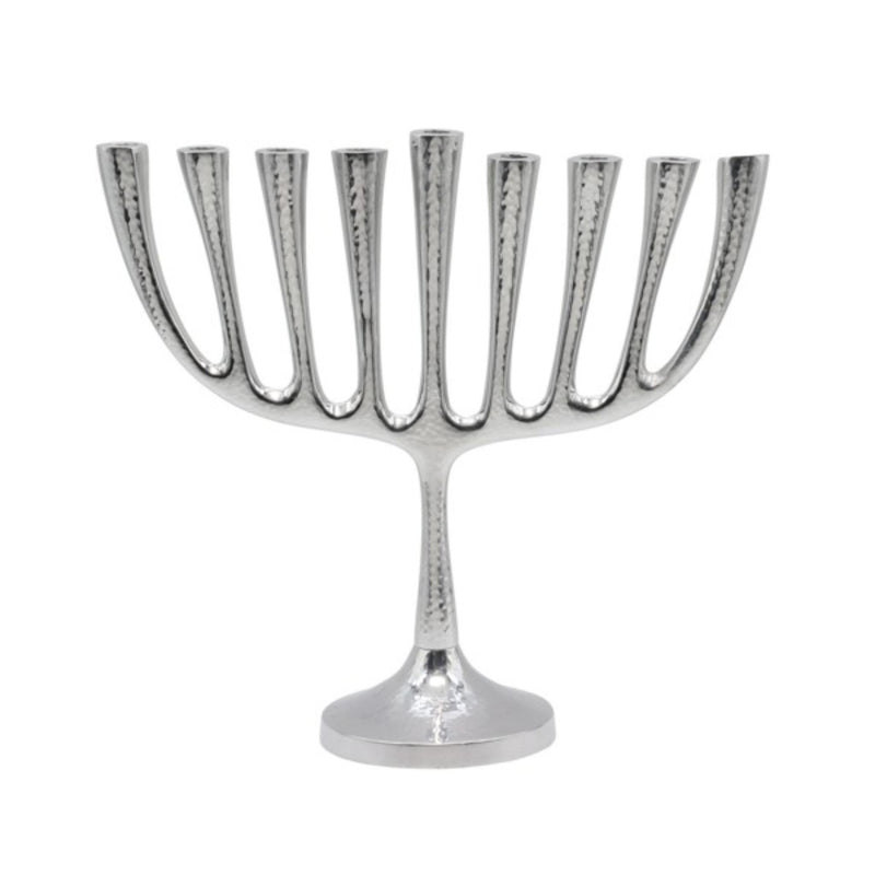 Classic Large Hammered Branch Chanukiah Menorah by Yair Emanuel