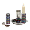 Discs Havdalah Set Matt and Shiny Multi Colour by Yair Emanuel