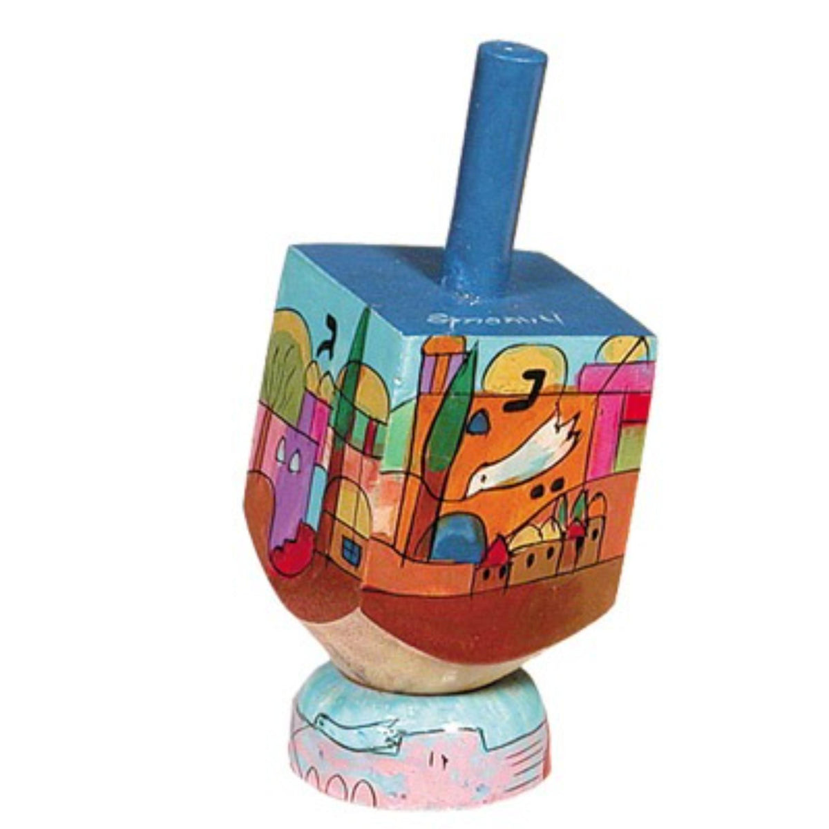 Jerusalem Doves 'Sham' Dreidel with Stand by Yair Emanuel