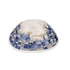 Walls Of Jerusalem in Blue and Silver Talit Medium with Matching Bag/Kippah Yair Emanuel