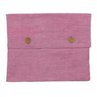 Silk/Cotton Hand Woven Mixed Pinks Medium Tallit with Hebrew Blessing and Matching Bag/Kippah by Yair Emanuel