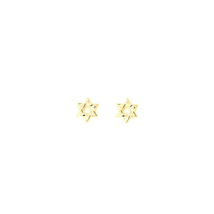 Star of David Earrings in Gold and by Penny Levi