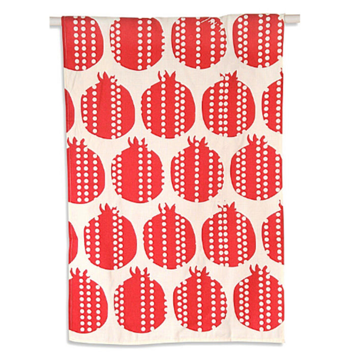 Rosh Hashanhah Pomegranate print Dish Towel by Barbara Shaw