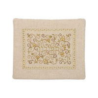 Tallit Bag Pomegranates in Natural Linen by Yair Emanuel