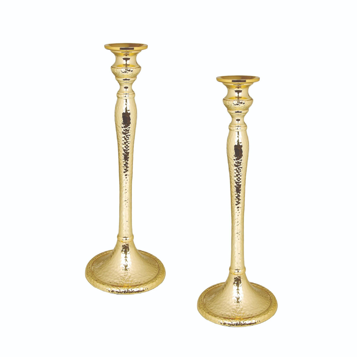 Classic Gold Shabbat Candlesticks by Classic Touch