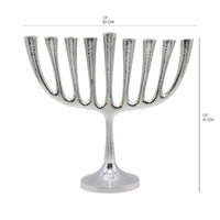 Classic Large Hammered Branch Chanukiah Menorah by Yair Emanuel