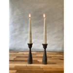 Forged Tapered Shabbat Candlesticks in Ironwork by Steven Bronstein